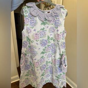 Floral Lavender Kids Casual Dress